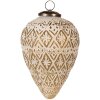 Clayre & Eef 6GL4362S Adorno de Navidad blanco Ø 10x15 cm
