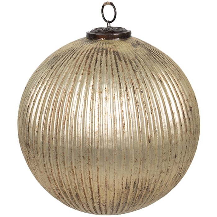 Clayre & Eef 6GL4363M Adorno de Navidad color oro Ø 20x20 cm