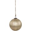 Clayre & Eef 6GL4363M Adorno de Navidad color oro Ø 20x20 cm