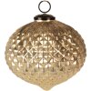Clayre & Eef 6GL4365M Adorno de Navidad color oro Ø 15x15 cm
