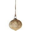 Clayre & Eef 6GL4365M Adorno de Navidad color oro Ø 15x15 cm