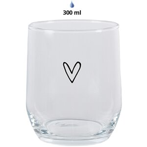 Clayre & Eef 6GL4399 Vaso de agua transparente 300 ml...