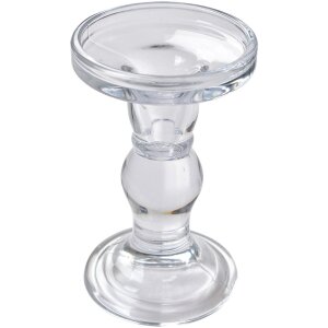 Clayre & Eef 6GL4403 Portavelas Corona Transparente...