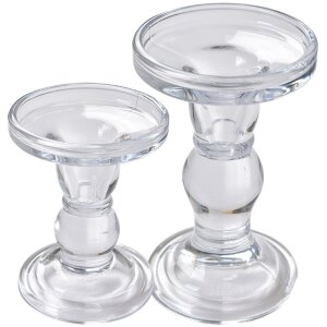 Clayre & Eef 6GL4403 Portavelas Corona Transparente...