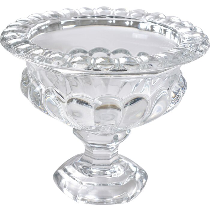 Clayre & Eef 6GL4416 Cuenco Vidrio Transparente Ø 19x15 cm