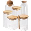 Clayre & Eef 6GL4422 Botella Decorativa Transparente Ø 5x19 cm
