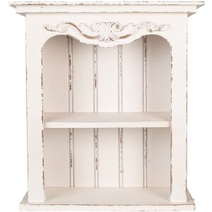 Clayre & Eef 6H2306 Estante de Pared Blanco 51x20x56 cm