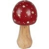 Clayre & Eef 6H2309M Decoración Champiñón Rojo Marrón Ø 6x13 cm
