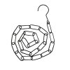 Clayre & Eef 6HD0063 Cadena Negra 100 cm
