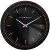 Clayre & Eef 6KL0803 Reloj de Pared Negro Ø 28x5 cm - 1xAA
