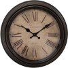 Clayre & Eef 6KL0808 Reloj de Pared Marrón Ø 29x5 cm - 1xAA