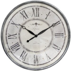 Clayre & Eef 6KL0815 Reloj de Pared Gris Beige...