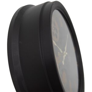 Clayre & Eef 6KL0818 Reloj de Pared Negro...