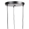 Clayre & Eef 6LMP756 Lámpara Colgante Negra Ø 35x110 cm - E27-max 3x40W