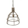 Clayre & Eef 6LMP784 Lámpara Colgante Beige Ø 39x47 cm E27-max 1x40W