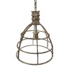 Clayre & Eef 6LMP784 Lámpara Colgante Beige Ø 39x47 cm E27-max 1x40W