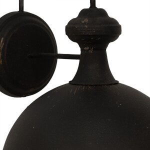 Clayre & Eef 6LMP786 Aplique negro 35x42x48 cm E27-max 1x60W
