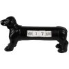 Clayre & Eef 6PR3862 Calendario Perro Negro 31x8x15 cm