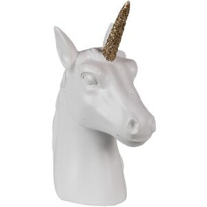 Clayre & Eef 6PR3892 Decoración Unicornio 12x6x15 cm