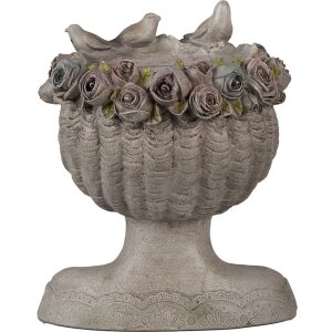Clayre & Eef 6PR3896 Macetero Interior Gris 22x20x26 cm
