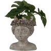 Clayre & Eef 6PR3896 Macetero Interior Gris 22x20x26 cm