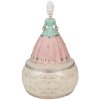 Clayre & Eef 6PR3898 Caja de Música Rosa, Blanca Ø 12x19 cm
