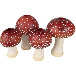 Clayre & Eef 6PR3899 Portavelas Setas Rojo, Blanco...
