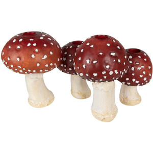Clayre & Eef 6PR3899 Portavelas Setas Rojo, Blanco...