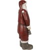 Clayre & Eef 6PR3913 Decoración Papá Noel Rojo, Blanco 18x14x46 cm