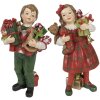 Clayre & Eef 6PR3920 Decoración Niños Rojo, Verde 7x6x13 - 7x5x13 cm (2 piezas)