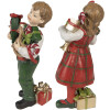 Clayre & Eef 6PR3920 Decoración Niños Rojo, Verde 7x6x13 - 7x5x13 cm (2 piezas)