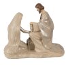 Clayre & Eef 6PR3930 Decoración de Navidad Grupo de Navidad Beige 27x13x23 cm