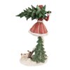 Clayre & Eef 6PR3942 Decoración Niña Rojo Verde 25x17x43 cm
