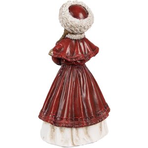 Clayre & Eef 6PR3943 Decoración Niña Rojo 9x7x17 cm