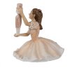 Clayre & Eef 6PR3944 Bailarina Decorativa Rosa Blanca 12x12x13 cm Poliresina