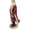 Clayre & Eef 6PR3951 Decoración Navideña Estatua Papá Noel Rojo 18x14x33 cm