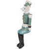 Clayre & Eef 6PR3963 Ratón Decorativo Azul 10x7x19 cm