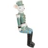 Clayre & Eef 6PR3963 Ratón Decorativo Azul 10x7x19 cm