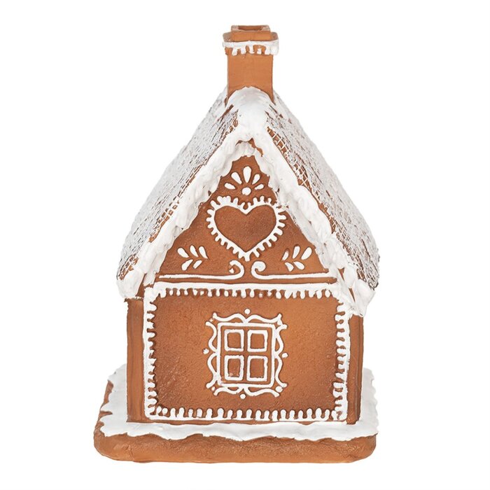 Clayre & Eef 6PR3974 Decoración Casa con LED Marrón 13x13x18 cm- 3xAAA