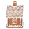 Clayre & Eef 6PR3974 Decoración Casa con LED Marrón 13x13x18 cm- 3xAAA