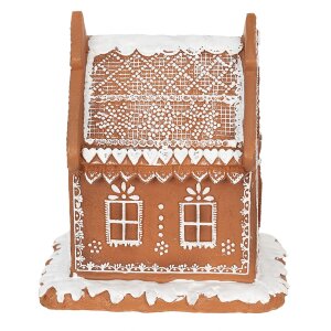 Clayre & Eef 6PR3975 Decoración Casa con LED Marrón 15x12x17 cm- 3xAAA