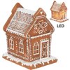 Clayre & Eef 6PR3975 Decoración Casa con LED Marrón 15x12x17 cm- 3xAAA