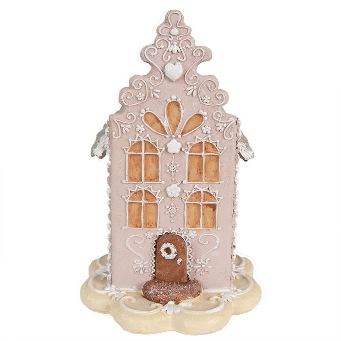 Clayre & Eef 6PR3976 Decoración Casa Rosa 13x13x20 cm Poliresina