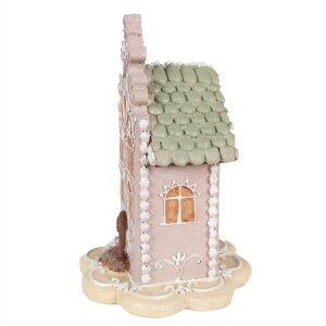 Clayre & Eef 6PR3976 Decoración Casa Rosa 13x13x20 cm Poliresina
