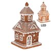 Clayre & Eef 6PR3983 Decoración Casa con LED Marrón 14x14x25 cm- 3xAAA
