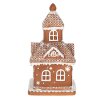 Clayre & Eef 6PR3983 Decoración Casa con LED Marrón 14x14x25 cm- 3xAAA