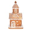 Clayre & Eef 6PR3983 Decoración Casa con LED Marrón 14x14x25 cm- 3xAAA