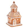 Clayre & Eef 6PR3983 Decoración Casa con LED Marrón 14x14x25 cm- 3xAAA