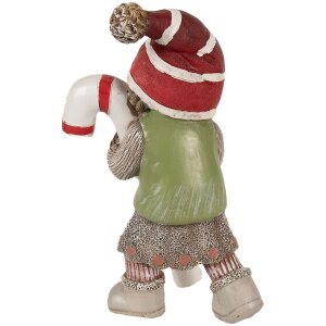 Clayre & Eef 6PR3986 Decoración Niño Poliresina Verde 13x8x18 cm