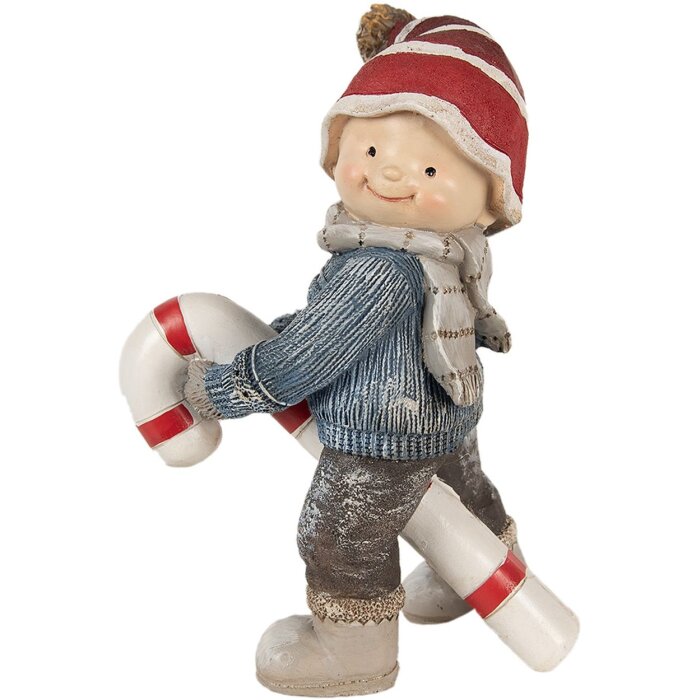 Clayre & Eef 6PR3987 Decoración Niño Azul 13x8x18 cm